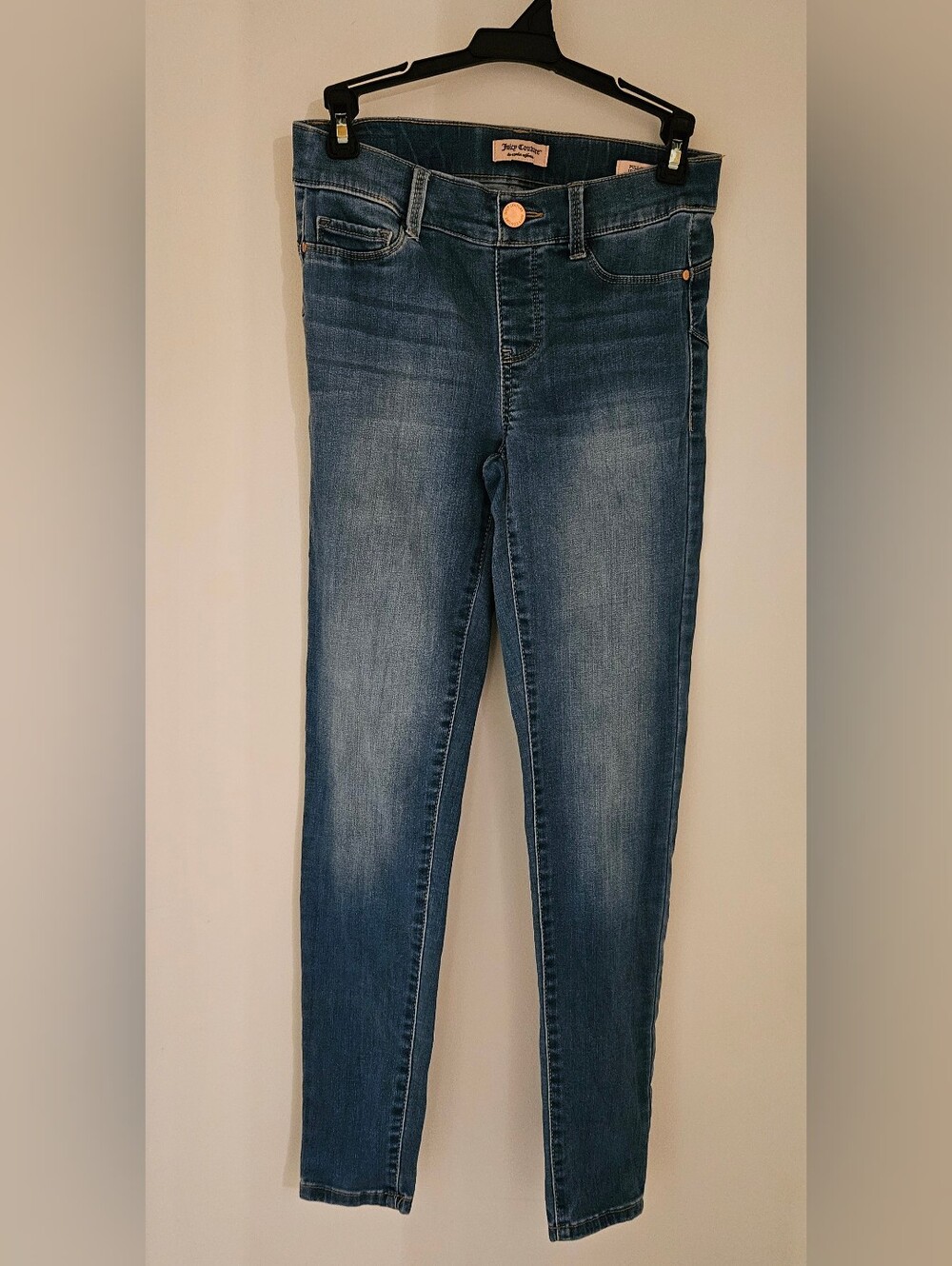 Juicy Couture Womens Pull On Jegging Denim Jeans Size 2 Medium Wash Stretch